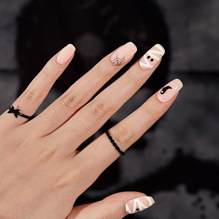 SEMI CURED GEL NAIL STICKER Devil J Collection N Mummy Boo (Halloween Limited) - Hi Gorgeous AU