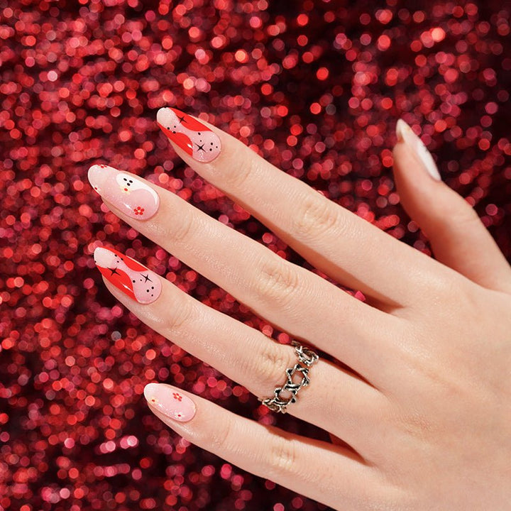 SEMI CURED GEL NAIL STICKER Devil J Collection N N Frosty Charm ( 2025 Xmas Limited) - Hi Gorgeous AU