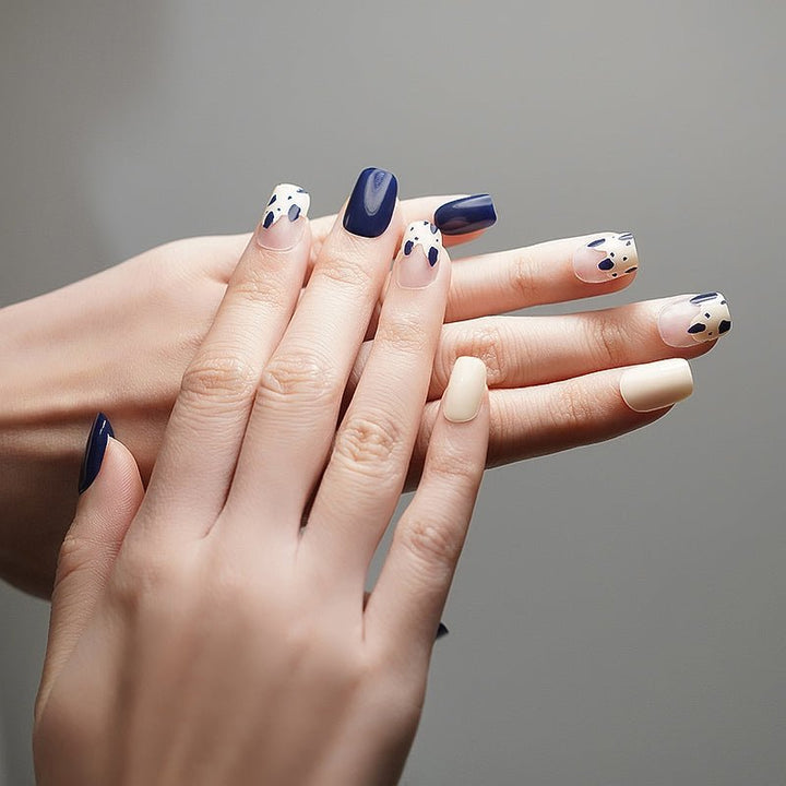 SEMI CURED GEL NAIL STICKER Devil J Collection N Navy - Hi Gorgeous AU