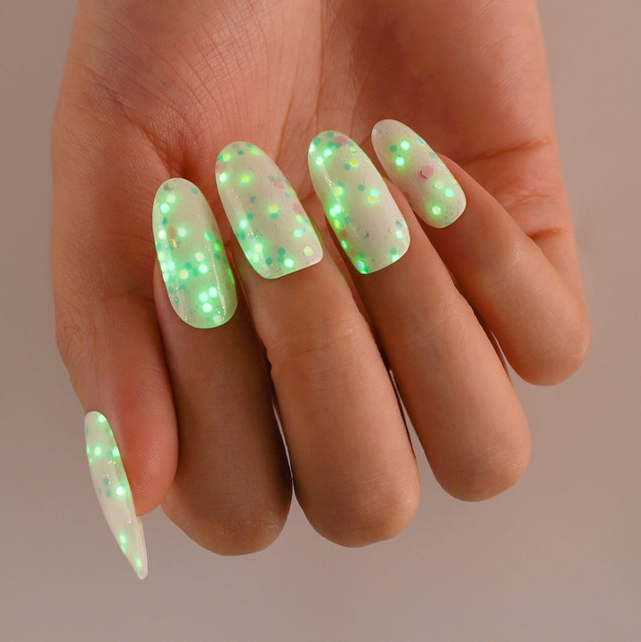 SEMI CURED GEL NAIL STICKER Devil J Collection N No.3 ( Glow In The Dark ) - Hi Gorgeous AU