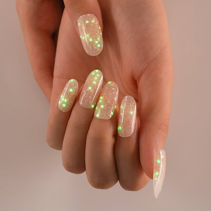 SEMI CURED GEL NAIL STICKER Devil J Collection N No.4 ( Glow In The Dark ) - Hi Gorgeous AU