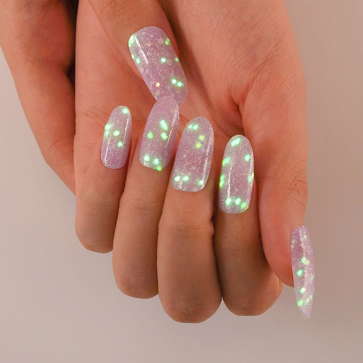 SEMI CURED GEL NAIL STICKER Devil J Collection N No.5 ( Glow In The Dark ) - Hi Gorgeous AU