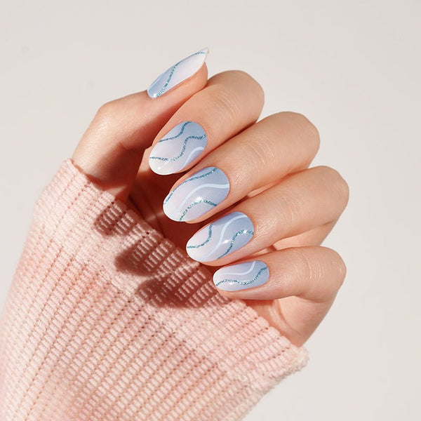 SEMI CURED GEL NAIL STICKER Devil J Collection N Ocean Breeze - Hi Gorgeous AU