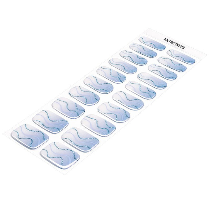 SEMI CURED GEL NAIL STICKER Devil J Collection N Ocean Breeze - Hi Gorgeous AU