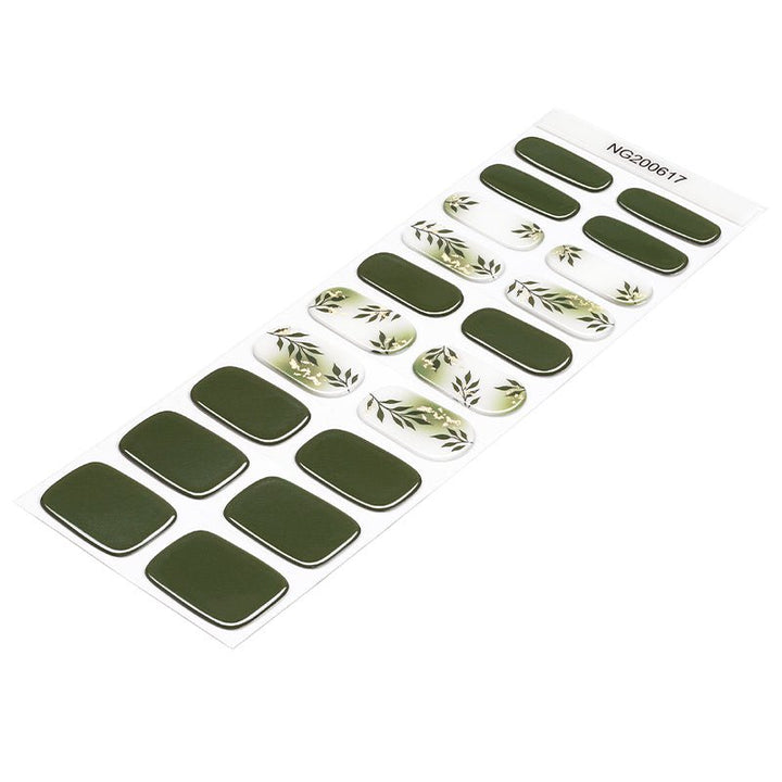 SEMI CURED GEL NAIL STICKER Devil J Collection N Olive Bloom - Hi Gorgeous AU