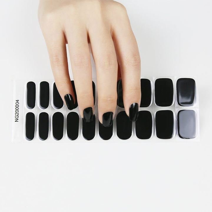 SEMI CURED GEL NAIL STICKER Devil J Collection N Onyx - Hi Gorgeous AU