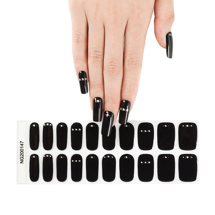 SEMI CURED GEL NAIL STICKER Devil J Collection N Onyx Date - Hi Gorgeous AU