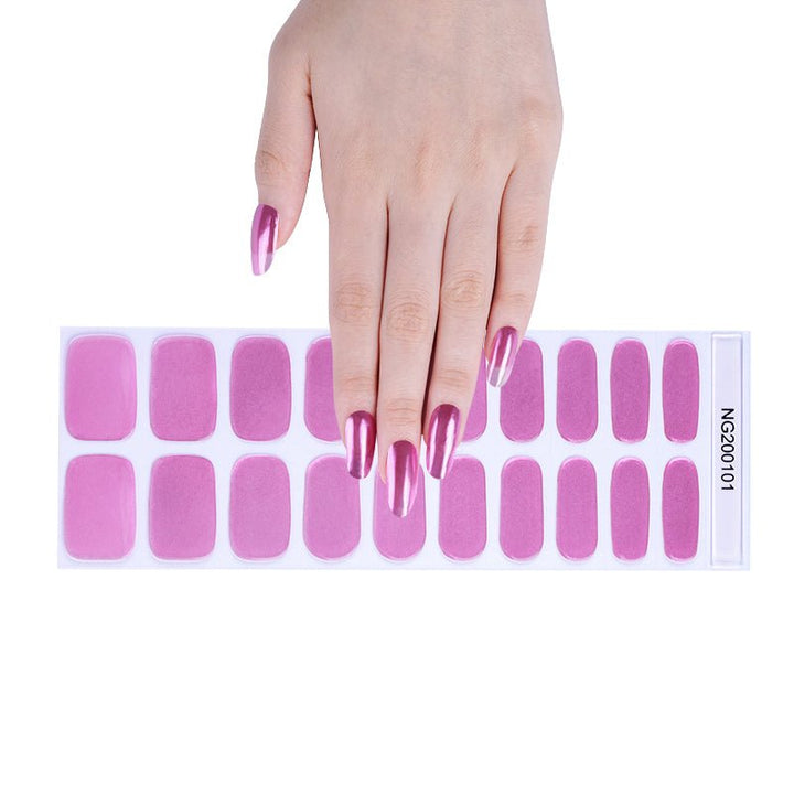 SEMI CURED GEL NAIL STICKER Devil J Collection N Opal Purple - Hi Gorgeous AU