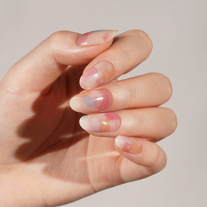 SEMI CURED GEL NAIL STICKER Devil J Collection N Pastel Veil - Hi Gorgeous AU