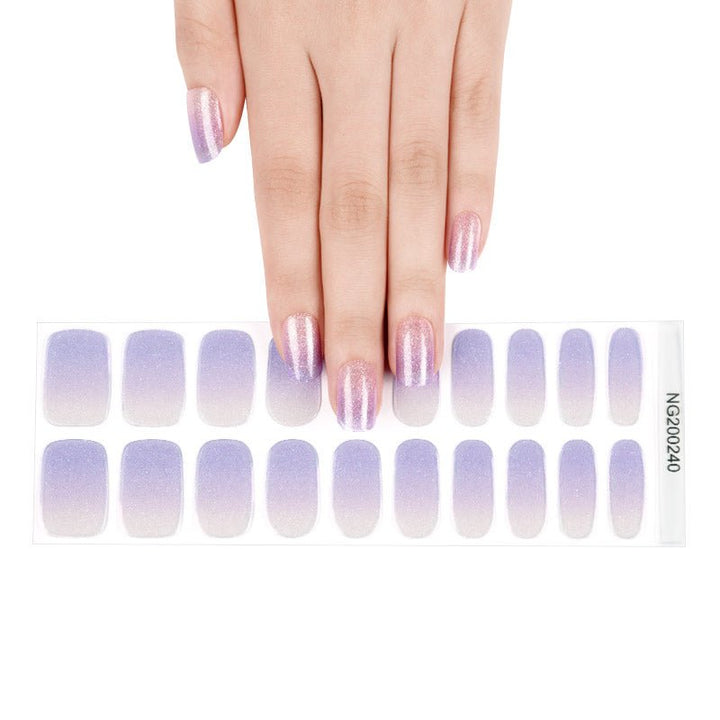 SEMI CURED GEL NAIL STICKER Devil J Collection N Purple Sorbet - Hi Gorgeous AU