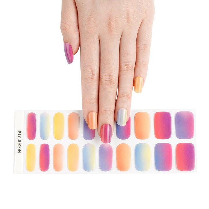 SEMI CURED GEL NAIL STICKER Devil J Collection N Rainbow - Hi Gorgeous AU