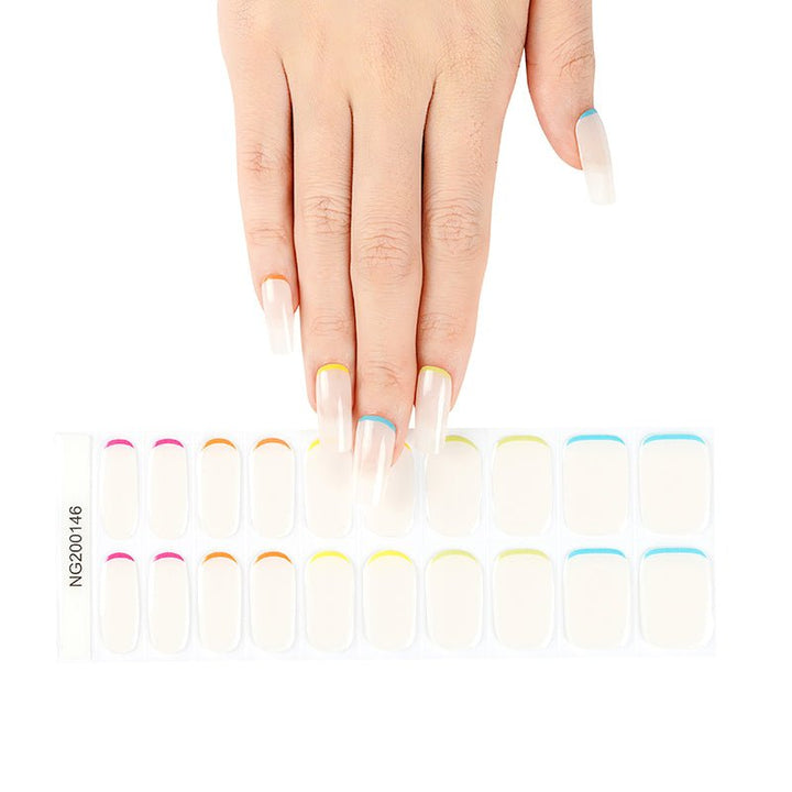 SEMI CURED GEL NAIL STICKER Devil J Collection N Rainbow Corner - Hi Gorgeous AU