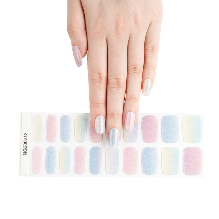 SEMI CURED GEL NAIL STICKER Devil J Collection N Rainbow Sorbet - Hi Gorgeous AU