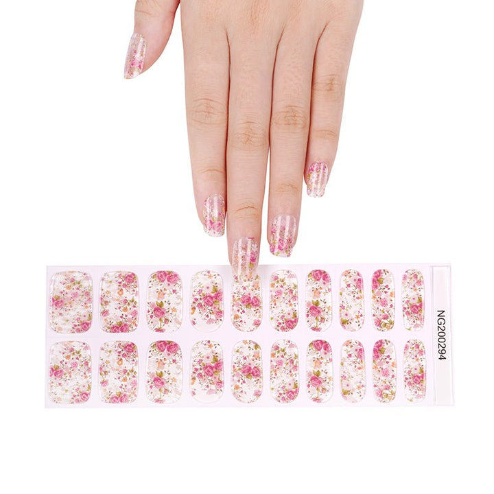 SEMI CURED GEL NAIL STICKER Devil J Collection N Rose Garden - Hi Gorgeous AU