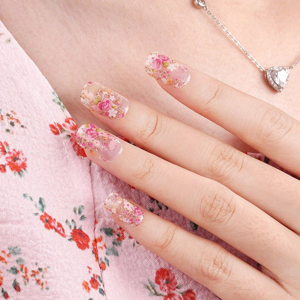 SEMI CURED GEL NAIL STICKER Devil J Collection N Rose Garden - Hi Gorgeous AU