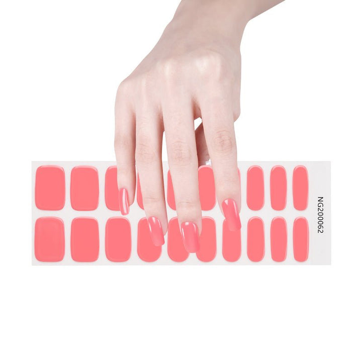 SEMI CURED GEL NAIL STICKER Devil J Collection N Rose Pink - Hi Gorgeous AU