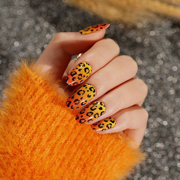 SEMI CURED GEL NAIL STICKER Devil J Collection N Safari Flame - Hi Gorgeous AU