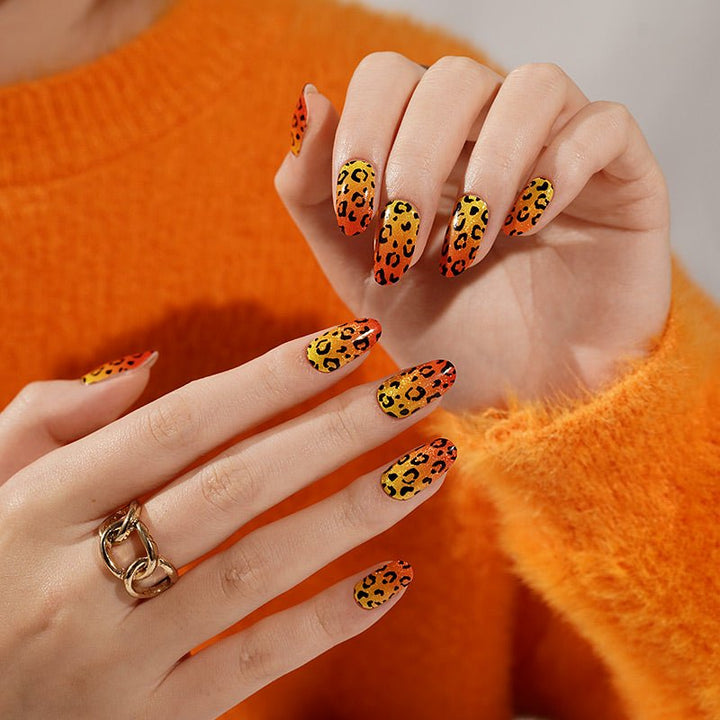 SEMI CURED GEL NAIL STICKER Devil J Collection N Safari Flame - Hi Gorgeous AU