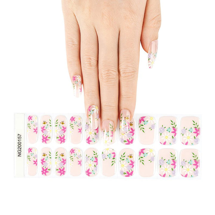 SEMI CURED GEL NAIL STICKER Devil J Collection N Secret Garden - Hi Gorgeous AU