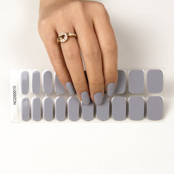 SEMI CURED GEL NAIL STICKER Devil J Collection N Snow Gray - Hi Gorgeous AU