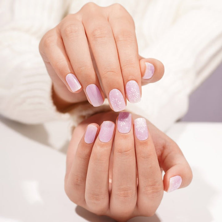 SEMI CURED GEL NAIL STICKER Devil J Collection N Snowflake Waltz ( 2025 Xmas Limited) - Hi Gorgeous AU