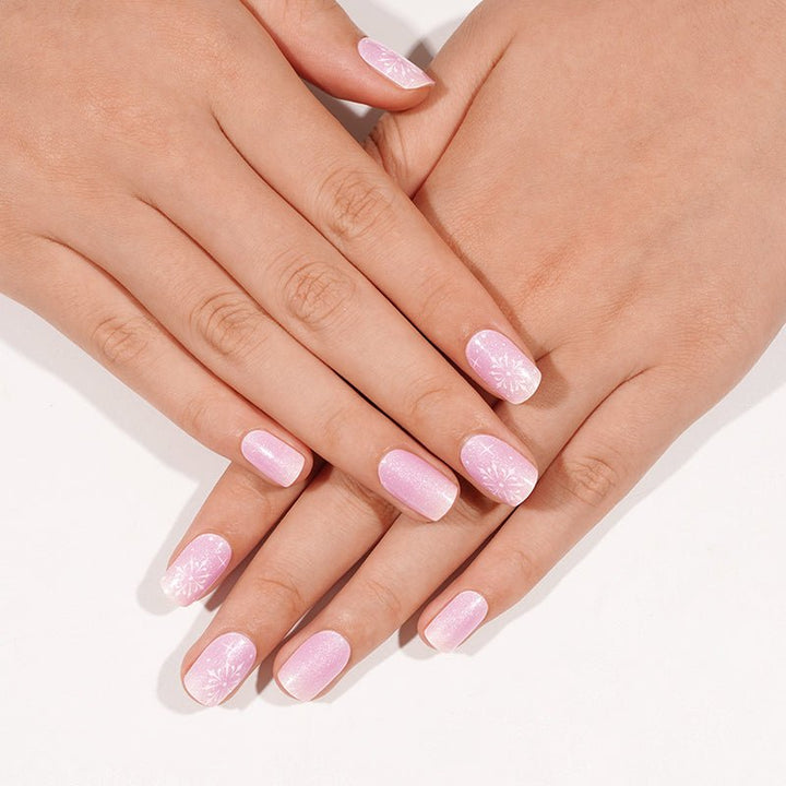 SEMI CURED GEL NAIL STICKER Devil J Collection N Snowflake Waltz ( 2025 Xmas Limited) - Hi Gorgeous AU