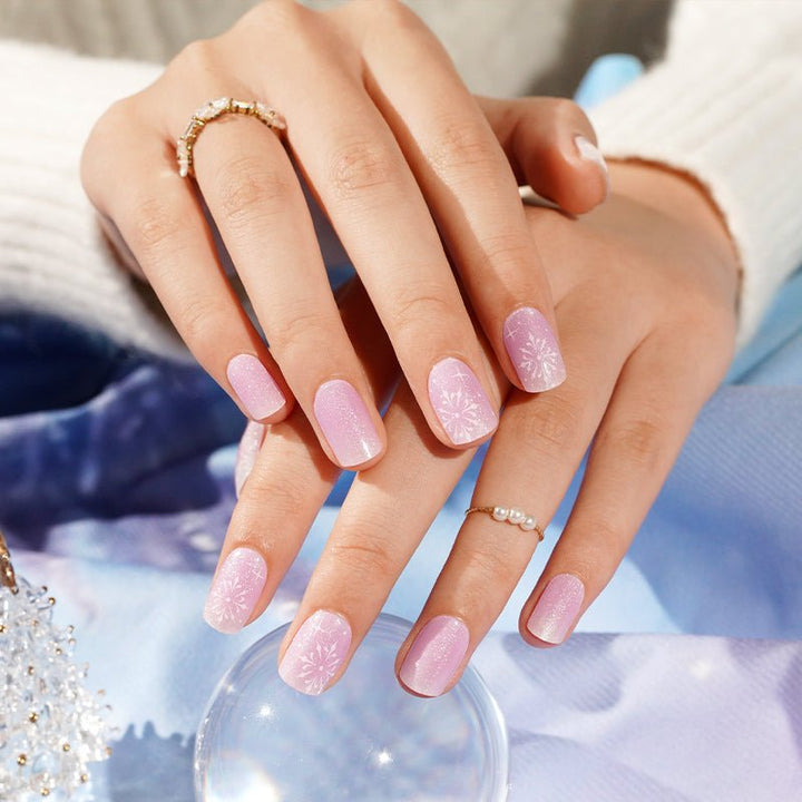 SEMI CURED GEL NAIL STICKER Devil J Collection N Snowflake Waltz ( 2025 Xmas Limited) - Hi Gorgeous AU