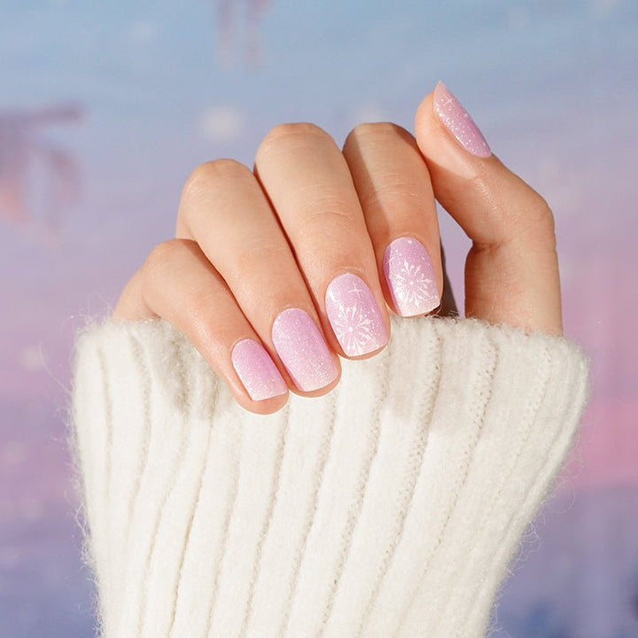 SEMI CURED GEL NAIL STICKER Devil J Collection N Snowflake Waltz ( 2025 Xmas Limited) - Hi Gorgeous AU