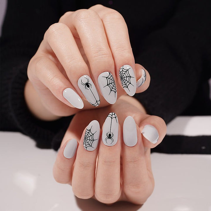 SEMI CURED GEL NAIL STICKER Devil J Collection N Spider Spell (Halloween Limited) - Hi Gorgeous AU