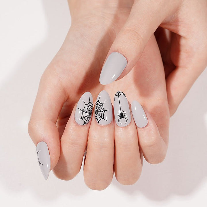 SEMI CURED GEL NAIL STICKER Devil J Collection N Spider Spell (Halloween Limited) - Hi Gorgeous AU