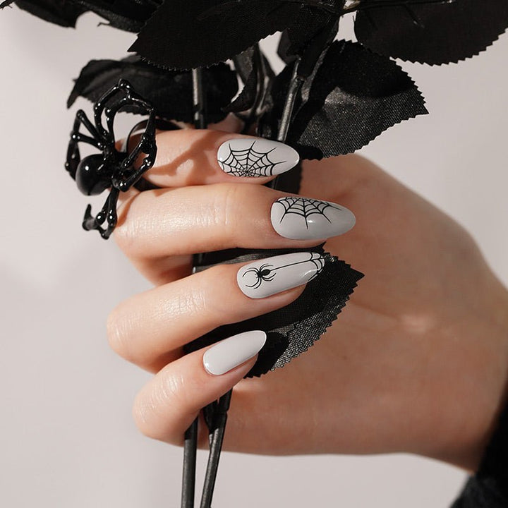 SEMI CURED GEL NAIL STICKER Devil J Collection N Spider Spell (Halloween Limited) - Hi Gorgeous AU