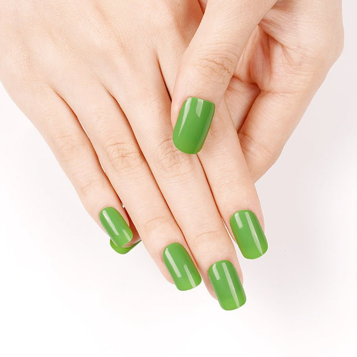 SEMI CURED GEL NAIL STICKER Devil J Collection N Summer Green - Hi Gorgeous AU