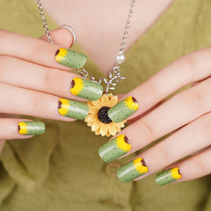 SEMI CURED GEL NAIL STICKER Devil J Collection N SunFlower - Hi Gorgeous AU