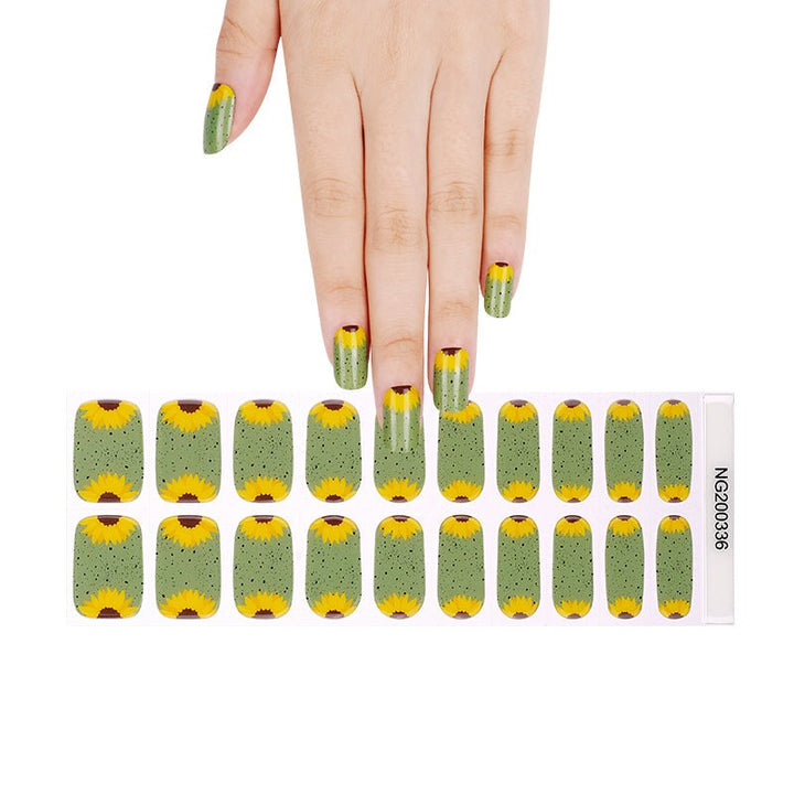 SEMI CURED GEL NAIL STICKER Devil J Collection N SunFlower - Hi Gorgeous AU