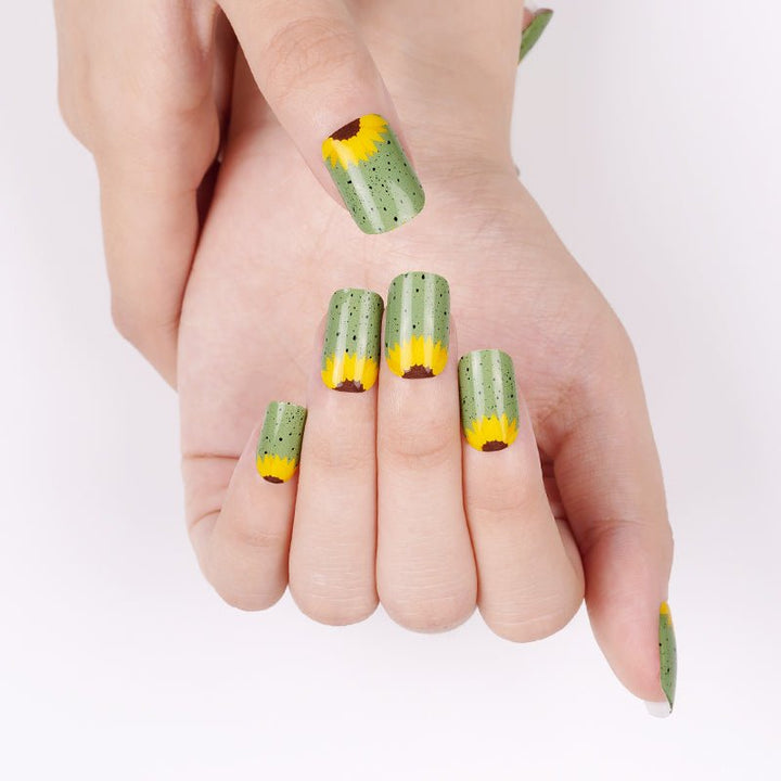 SEMI CURED GEL NAIL STICKER Devil J Collection N SunFlower - Hi Gorgeous AU