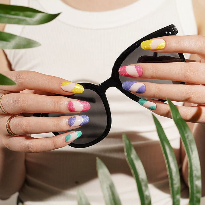 SEMI CURED GEL NAIL STICKER Devil J Collection N Sunset Pop - Hi Gorgeous AU