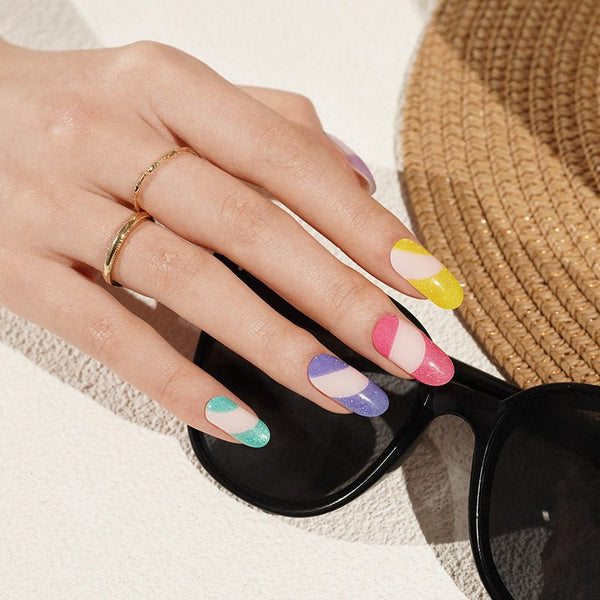 SEMI CURED GEL NAIL STICKER Devil J Collection N Sunset Pop - Hi Gorgeous AU