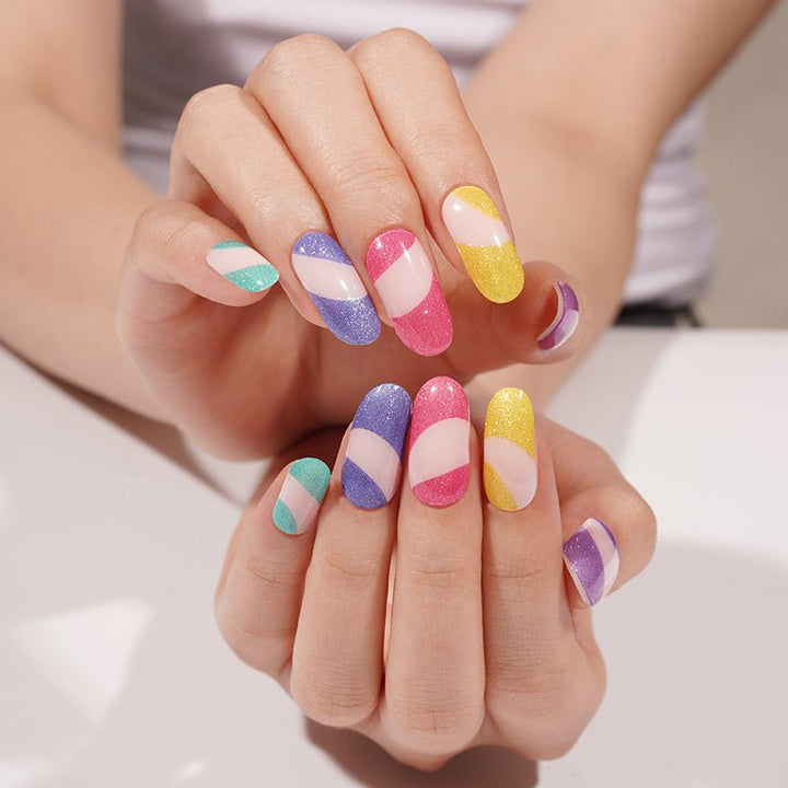 SEMI CURED GEL NAIL STICKER Devil J Collection N Sunset Pop - Hi Gorgeous AU