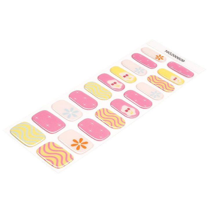 SEMI CURED GEL NAIL STICKER Devil J Collection N Sweet Sunshine - Hi Gorgeous AU