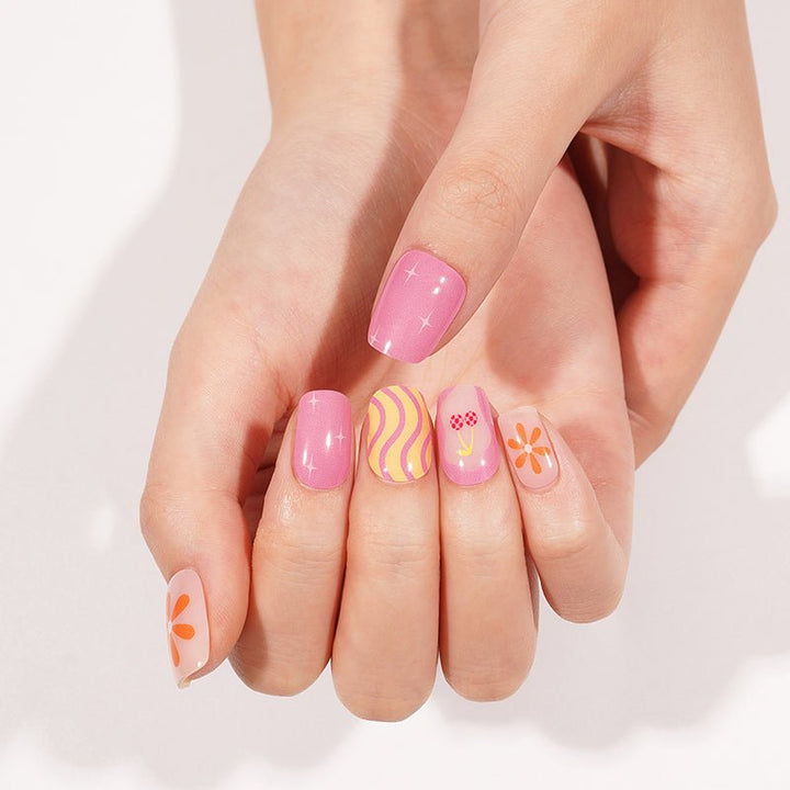 SEMI CURED GEL NAIL STICKER Devil J Collection N Sweet Sunshine - Hi Gorgeous AU