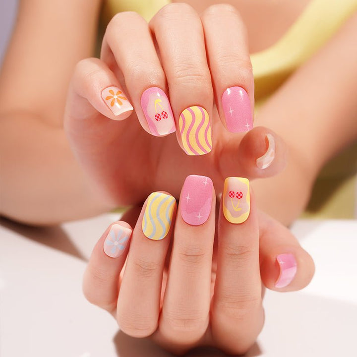 SEMI CURED GEL NAIL STICKER Devil J Collection N Sweet Sunshine - Hi Gorgeous AU