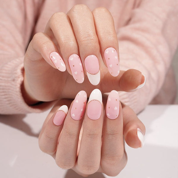 SEMI CURED GEL NAIL STICKER Devil J Collection N Sweetheart Blush - Hi Gorgeous AU