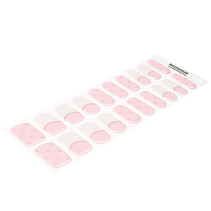 SEMI CURED GEL NAIL STICKER Devil J Collection N Sweetheart Blush - Hi Gorgeous AU