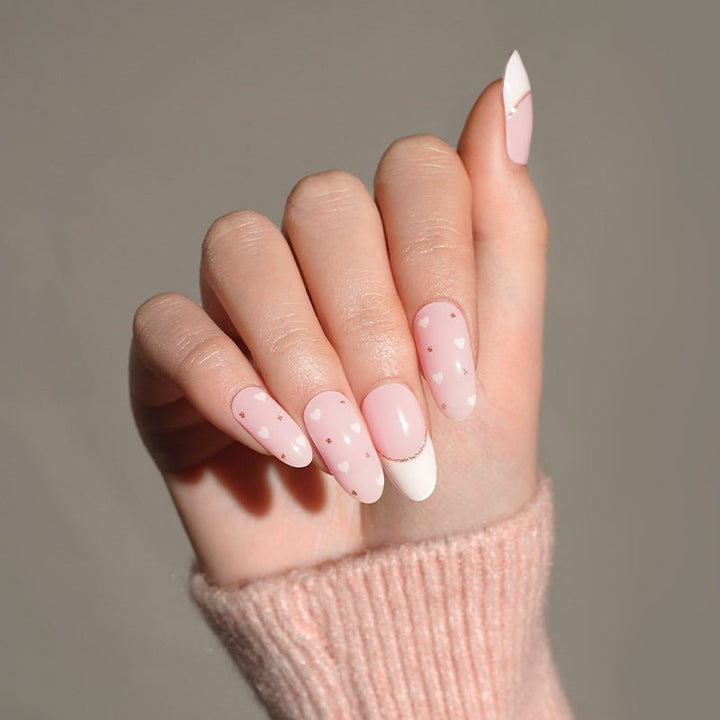 SEMI CURED GEL NAIL STICKER Devil J Collection N Sweetheart Blush - Hi Gorgeous AU