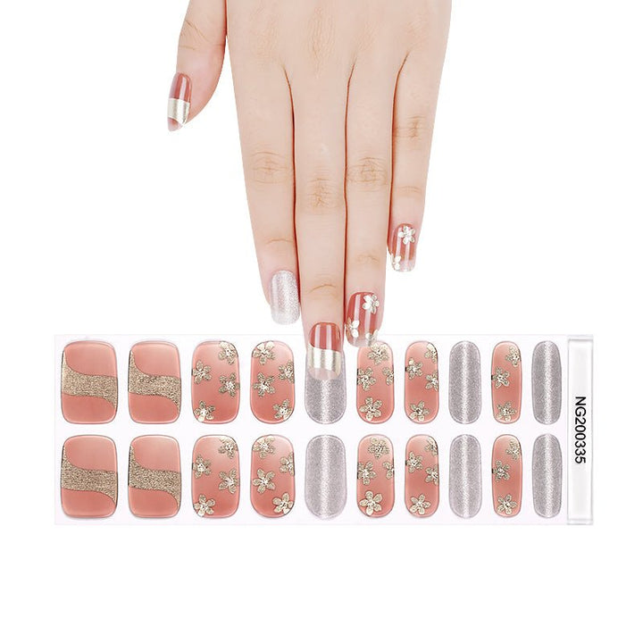 SEMI CURED GEL NAIL STICKER Devil J Collection N Tea Blossom - Hi Gorgeous AU