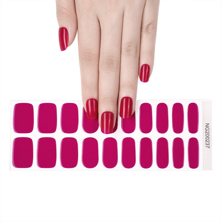 SEMI CURED GEL NAIL STICKER Devil J Collection N Tint Wine - Hi Gorgeous AU