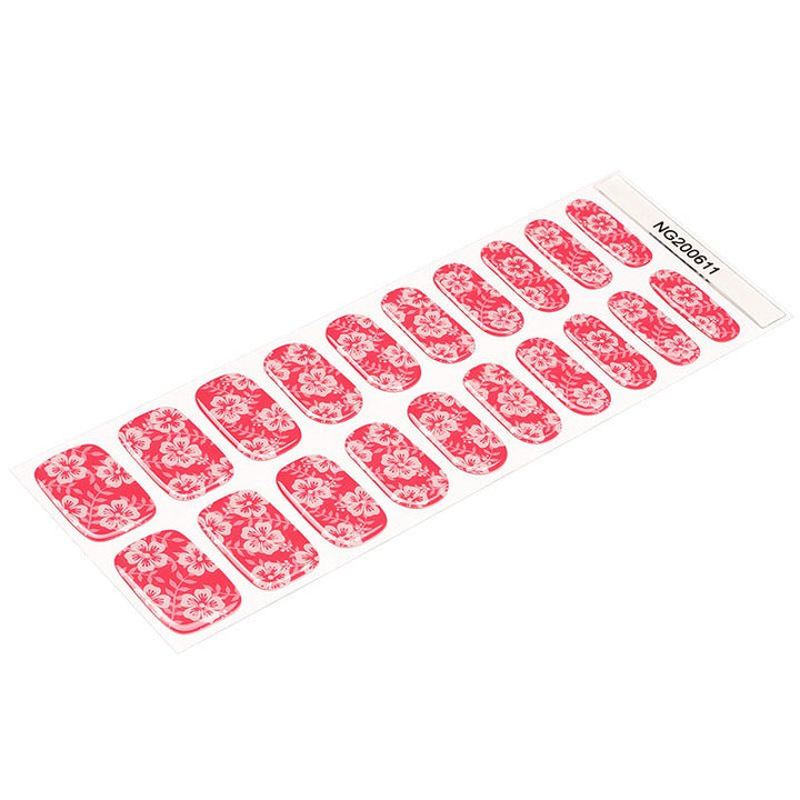 SEMI CURED GEL NAIL STICKER Devil J Collection N Tropical Blossom - Hi Gorgeous AU