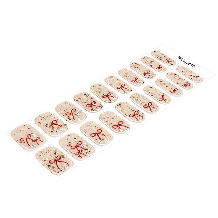 SEMI CURED GEL NAIL STICKER Devil J Collection N Twinkle Bow - Hi Gorgeous AU