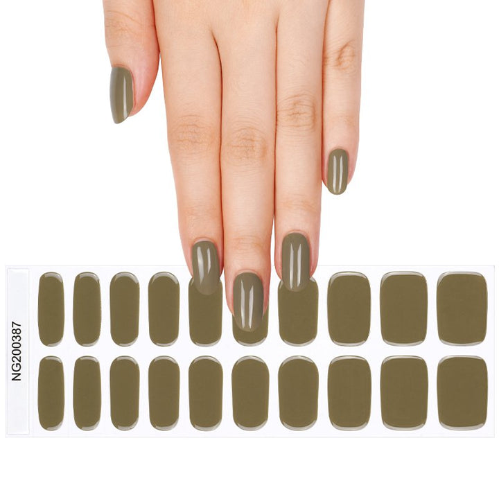 SEMI CURED GEL NAIL STICKER Devil J Collection N Vida Mocha - Hi Gorgeous AU