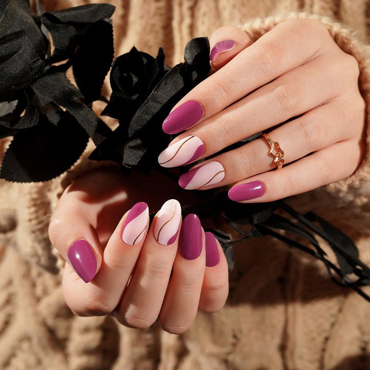 SEMI CURED GEL NAIL STICKER Devil J Collection N Violet Wave - Hi Gorgeous AU